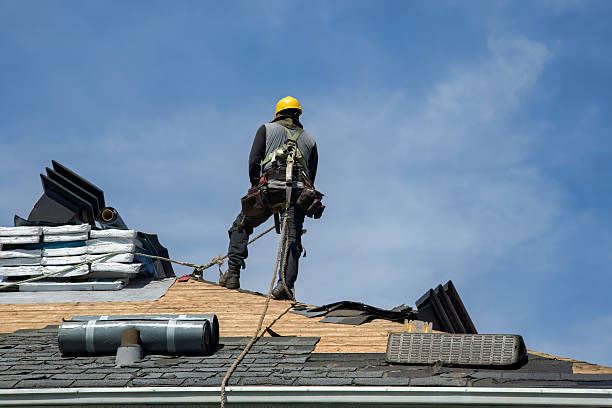 Professional Gutter Installation technician working in Galt, IL